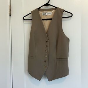 Tan Zara vest